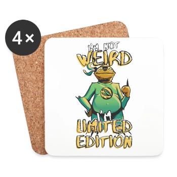Cool Cartoon Sloth - Limited Edition - Saying - Coasters (set of 4) - white - Front
