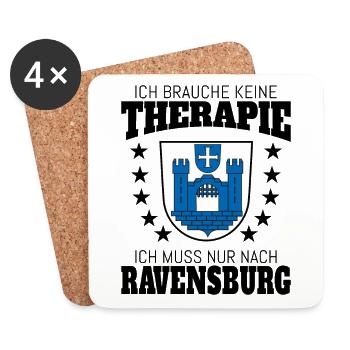 Ravensburg Therapie Ravensburger Oberschwaben - Untersetzer (4er-Set) - Weiß - Vorne