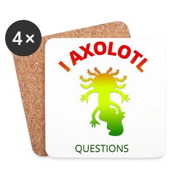 Axolotl - Coasters (set of 4) - white - Front
