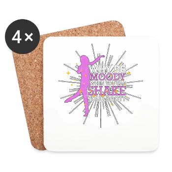 Ballet Ballerina Pole Dancer Line Dance Tap Dance - Untersetzer (4er-Set) - Weiß - Vorne