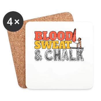 Gymnast Gymnastics Acrobatic Artistic Dance Sports - Coasters (set of 4) - white - Front