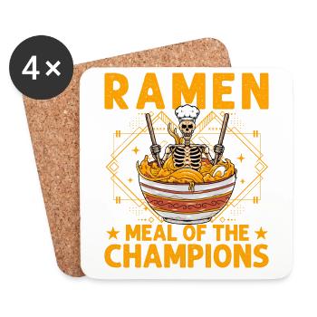 Ramen Meal of the Champions - Coasters (set of 4) - white - Front
