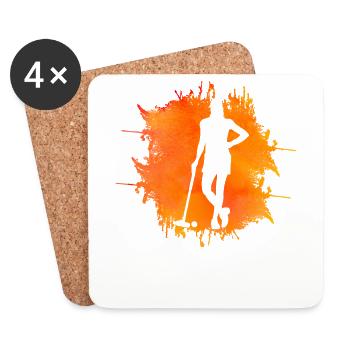 Croquet Retro - Coasters (set of 4) - white - Front