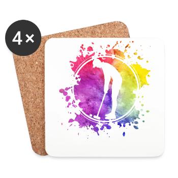 Croquet Retro - Coasters (set of 4) - white - Front