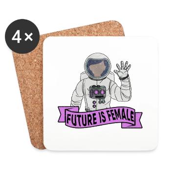 Feminist Feminism Women Empowerment Gender Girls - Coasters (set of 4) - white - Front