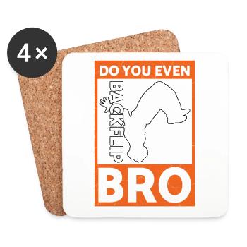 Gymnast Gymnastics Acrobatic Artistic Dance Sports - Coasters (set of 4) - white - Front