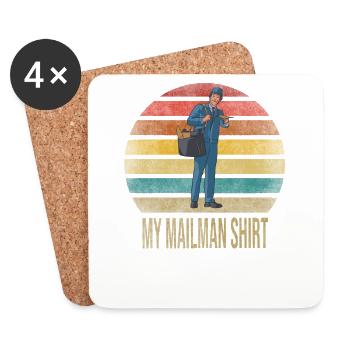 Mailman Delivery Mail You've Been Served - Untersetzer (4er-Set) - Weiß - Vorne