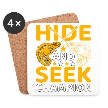 Hide and seek Champion - Coasters (set of 4) - white - Front