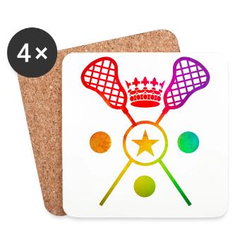 Lacrosse - Coasters (set of 4) - white - Front