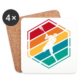 Lacrosse - Coasters (set of 4) - white - Front
