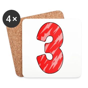 3 - Coasters (set of 4) - white - Front
