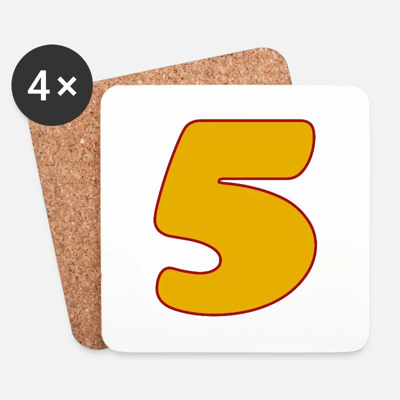 5 - Untersetzer (4er-Set) - Weiß