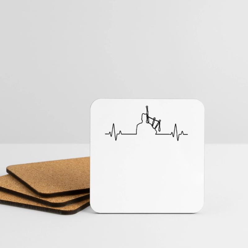 Cornemuse Cornemuse Cornemuse Dessous de verre (lot de 4)