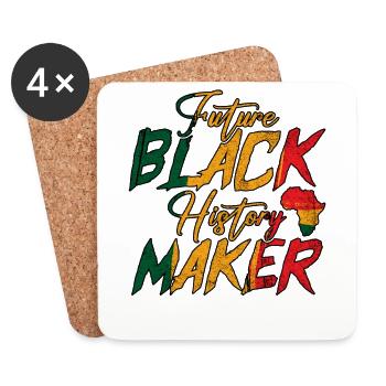 Future Black History Maker Black History Month - Untersetzer (4er-Set) - Weiß - Vorne