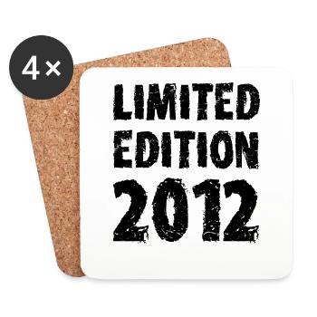 2012 Limited Edition Geburtstag Geschenk Frau Mann - Untersetzer (4er-Set) - Weiß - Vorne