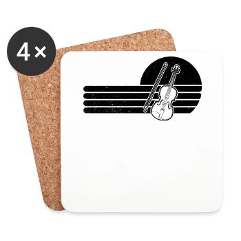 Violin Violinist Violinist - Coasters (set of 4) - white - Front