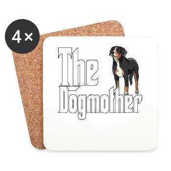 Chien de montagne suisse Maman Chienne Chienne Chiens Maman - Dessous de verre (lot de 4) - blanc - Devant