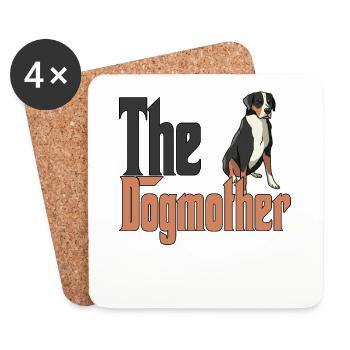 Chien de montagne suisse Maman Chienne Chienne Chiens Maman - Dessous de verre (lot de 4) - blanc - Devant