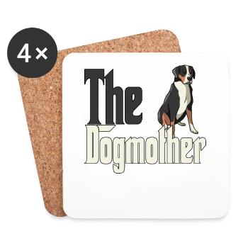 Chien de montagne suisse Maman Chienne Chienne Chiens Maman - Dessous de verre (lot de 4) - blanc - Devant