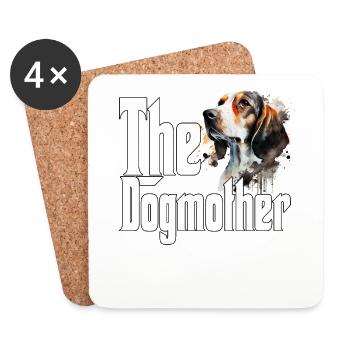 Beagle Dog Mom Dogmother Dogs Mommy - Untersetzer (4er-Set) - Weiß - Vorne