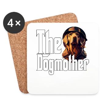 Golden Retriever Dog Mom Dogmother Dogs Mommy - Dessous de verre (lot de 4) - blanc - Devant