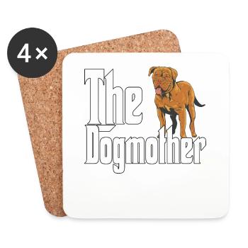 Dogue Bordeaux Dog Mom Dogmother Dogs Mommy - Untersetzer (4er-Set) - Weiß - Vorne