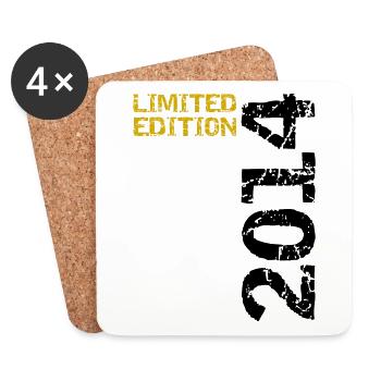 2014 Limited Edition Birthday Gift Decoration - Coasters (set of 4) - white - Front