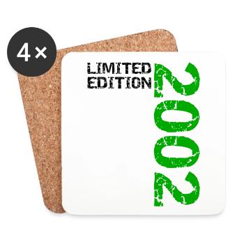 2002 Édition Limitée Anniversaire Cadeau Femme Mari - Dessous de verre (lot de 4) - blanc - Devant