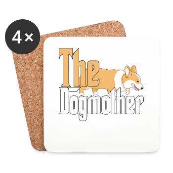 Corgi Dog Mom Dogmother Dogs Mommy - Untersetzer (4er-Set) - Weiß - Vorne