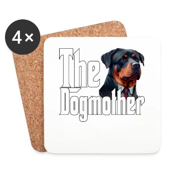 Rottweiler Chien Maman Chienne Chiens Maman Rottie - Dessous de verre (lot de 4) - blanc - Devant