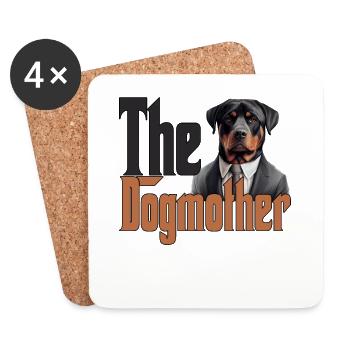 Rottweiler Chien Maman Chienne Chiens Maman Rottie - Dessous de verre (lot de 4) - blanc - Devant
