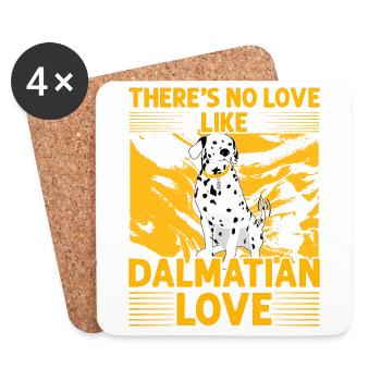 There's no love like Dalmatian Love - Untersetzer (4er-Set) - Weiß - Vorne