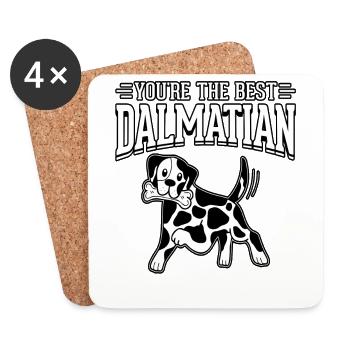 You're the best dalmatian - Untersetzer (4er-Set) - Weiß - Vorne