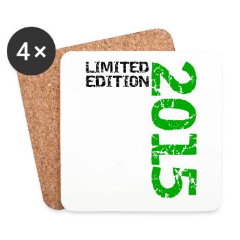 2015 Limited Edition Geburtstag Geschenk Deko - Untersetzer (4er-Set) - Weiß - Vorne