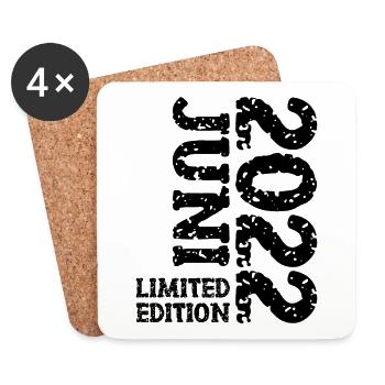 2022 Juni Limited Edition Geburtstag Geschenk - Untersetzer (4er-Set) - Weiß - Vorne