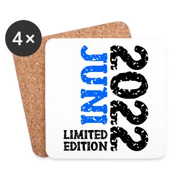 2022 Juni Limited Edition Geburtstag Geschenk - Untersetzer (4er-Set) - Weiß - Vorne