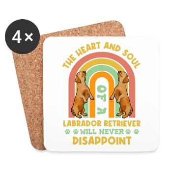 Labrador - Coasters (set of 4) - white - Front