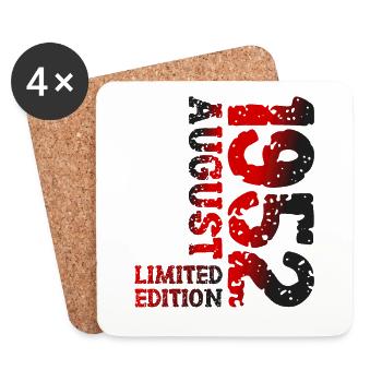 1952 Août Édition Limitée 71e Tenue d’anniversaire - Dessous de verre (lot de 4) - blanc - Devant