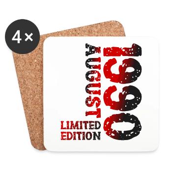 1990 Août Édition Limitée 33e Tenue d’anniversaire - Dessous de verre (lot de 4) - blanc - Devant