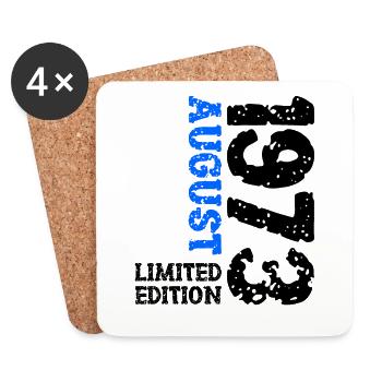 1973 Août Édition Limitée 50e Tenue d’anniversaire - Dessous de verre (lot de 4) - blanc - Devant