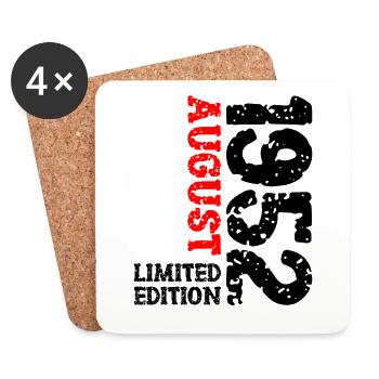 1952 Août Édition Limitée 71e Tenue d’anniversaire - Dessous de verre (lot de 4) - blanc - Devant
