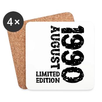 1990 Août Édition Limitée 33e Tenue d’anniversaire - Dessous de verre (lot de 4) - blanc - Devant