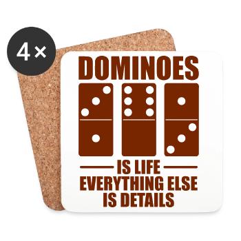 Domino Design - Untersetzer (4er-Set) - Weiß - Vorne