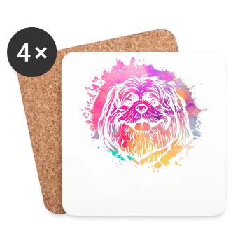 Shih Tzu - Untersetzer (4er-Set) - Weiß - Vorne