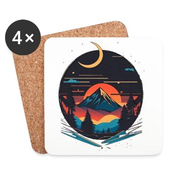 Adventure - Coasters (set of 4) - white - Front
