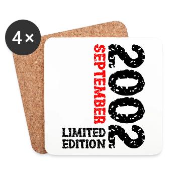 2002 September Limited Edition 21st Birthday Deco - Coasters (set of 4) - white - Front