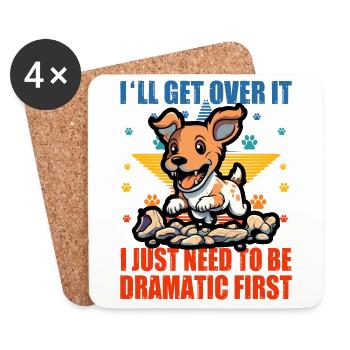 I'll get over it I just need to be Jack Russell - Coasters (set of 4) - white - Front