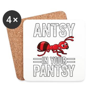 Antsy in your Pantsy - Coasters (set of 4) - white - Front