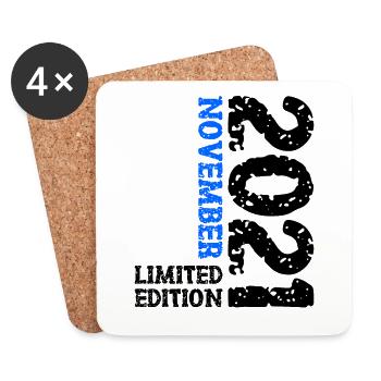 2021 Novembre Édition Limitée 2ème Anniversaire Décoration - Dessous de verre (lot de 4) - blanc - Devant