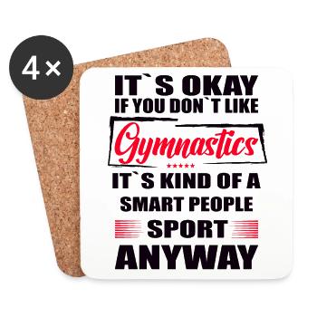 It's Okay If You Don't Like gymnastics - Untersetzer (4er-Set) - Weiß - Vorne